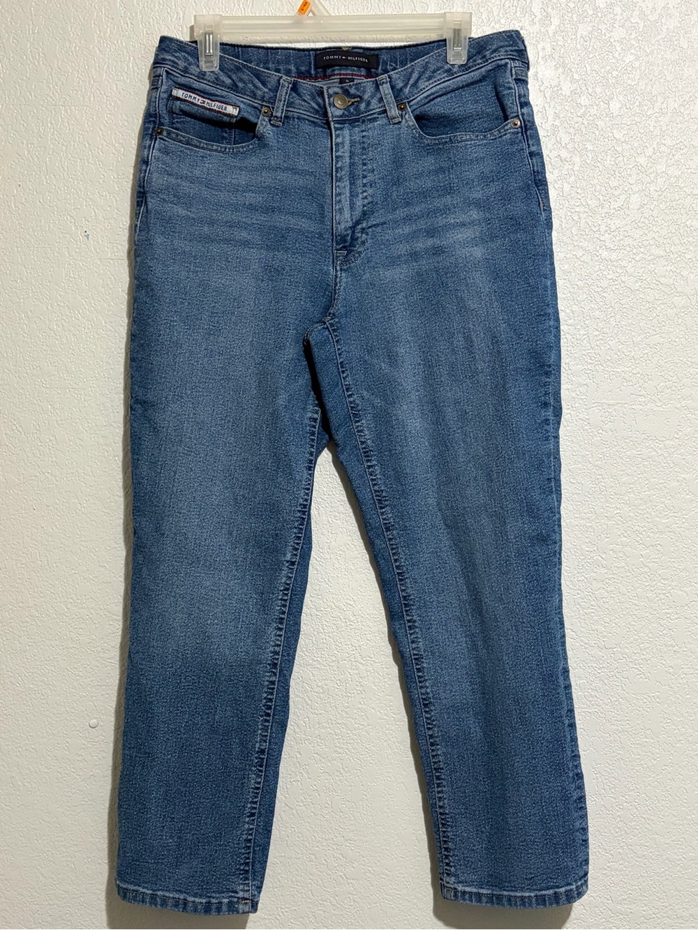 Tommy Hilfiger Blue Tribeca Straight Ankle Denim Jeans